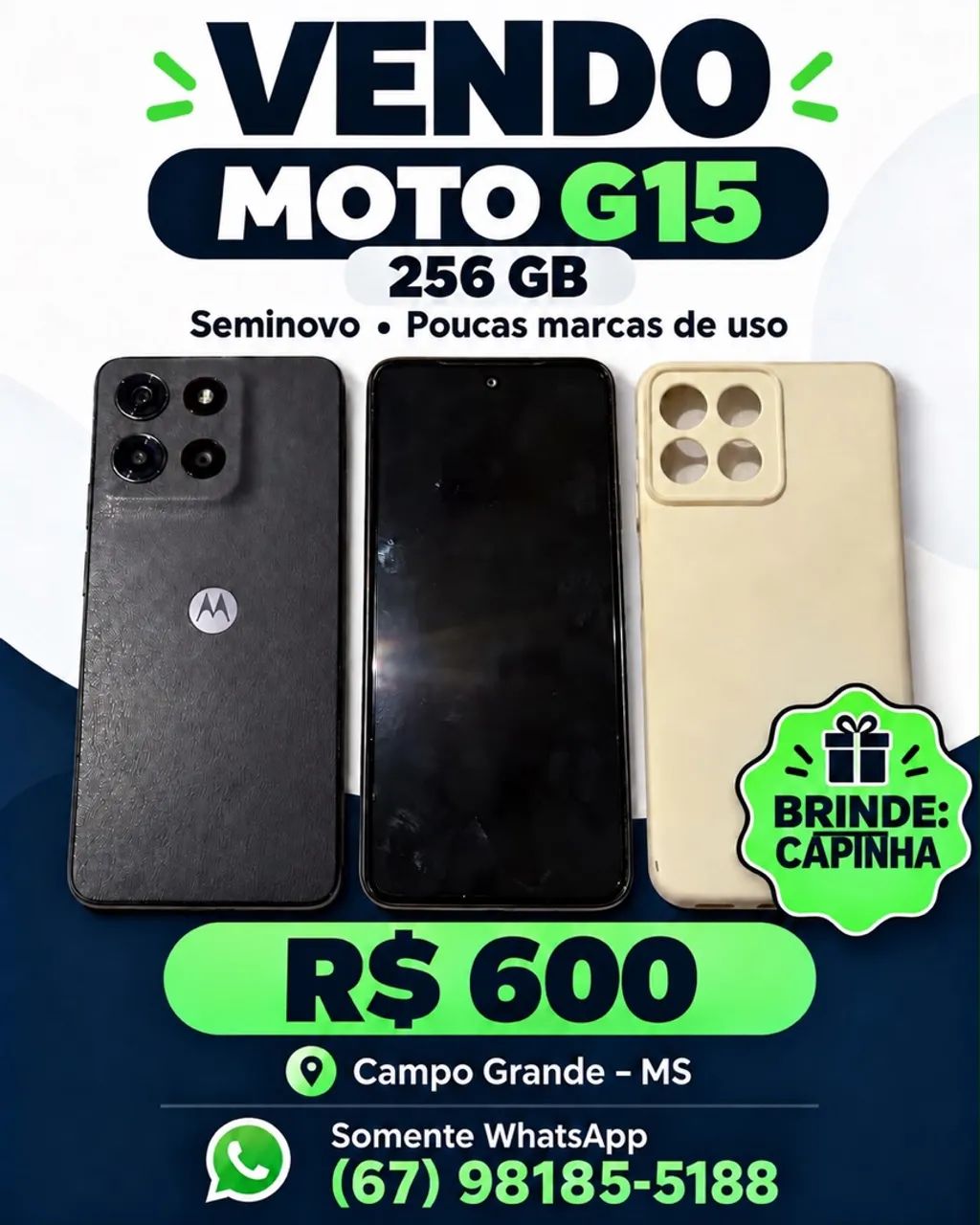 Celular semi novo