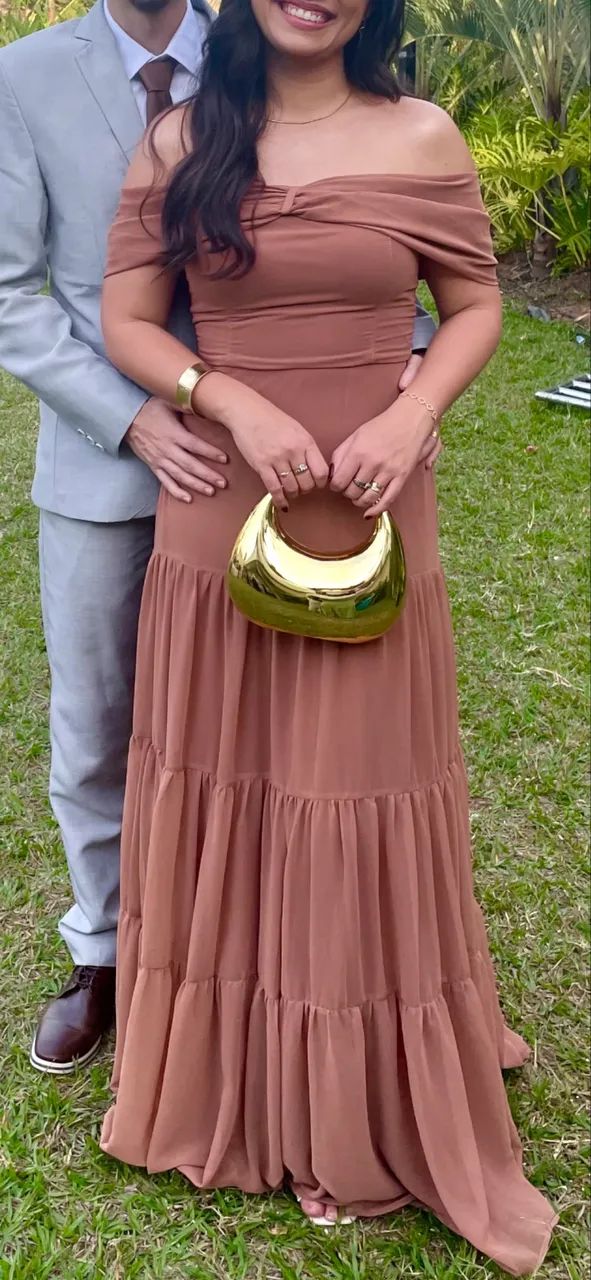 Vestido marrom claro - Usado 1x
