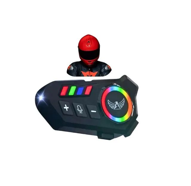 Fone Bluetooth com Microfone Para Capacete Moto Altomex - Foto 2