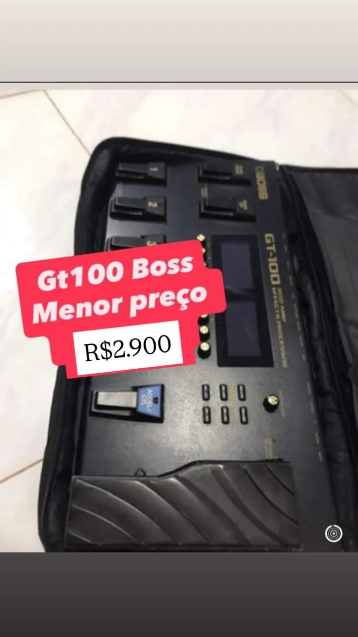 Pedaleira GT100 Boss