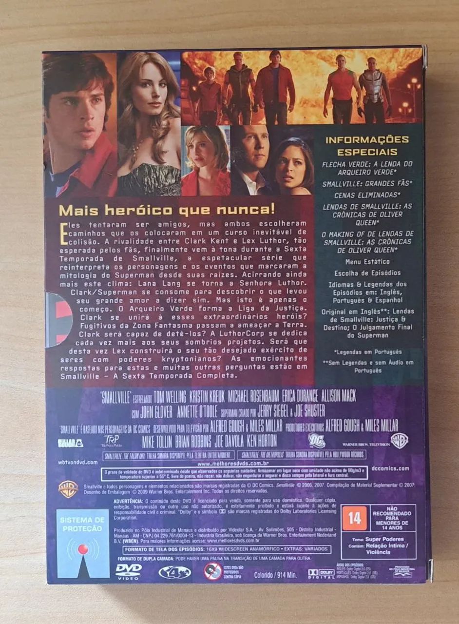 DVDS Smallville Sexta Temporada DC Comics 6 discos como novos - Foto 2