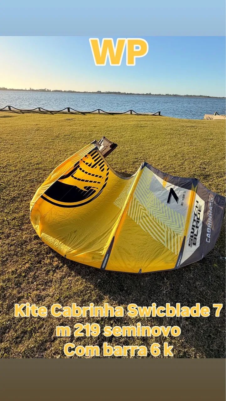 Kitesurf cabrinha Drifter 7 m ano 2019 c barra 