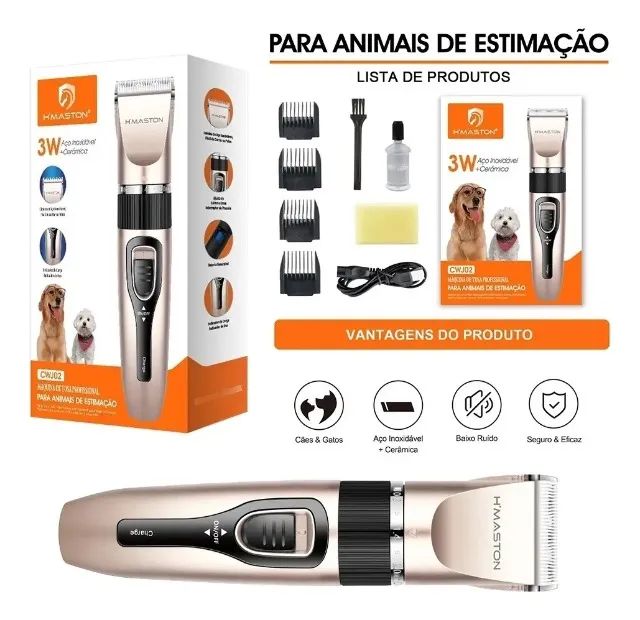 Máquina De Tosa Profissional Sem Fio P/ Cães E Gatos - Foto 5