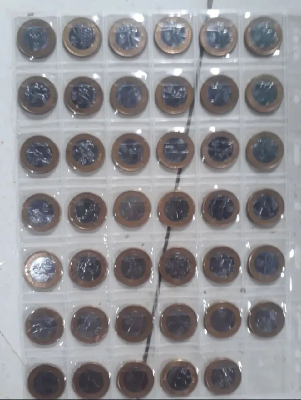 Coleção de moedas antigas 