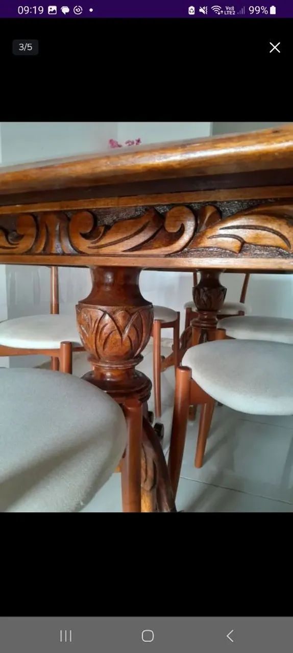 Mesa de  madeira Com ou Sem cadeiras 