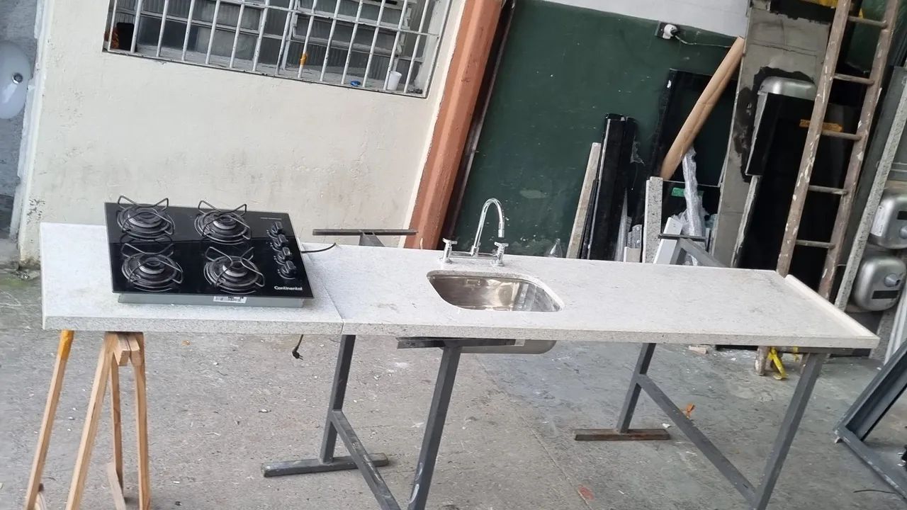 Pia Itaunas 2,80 com parte seca e Cooktop - Foto 6