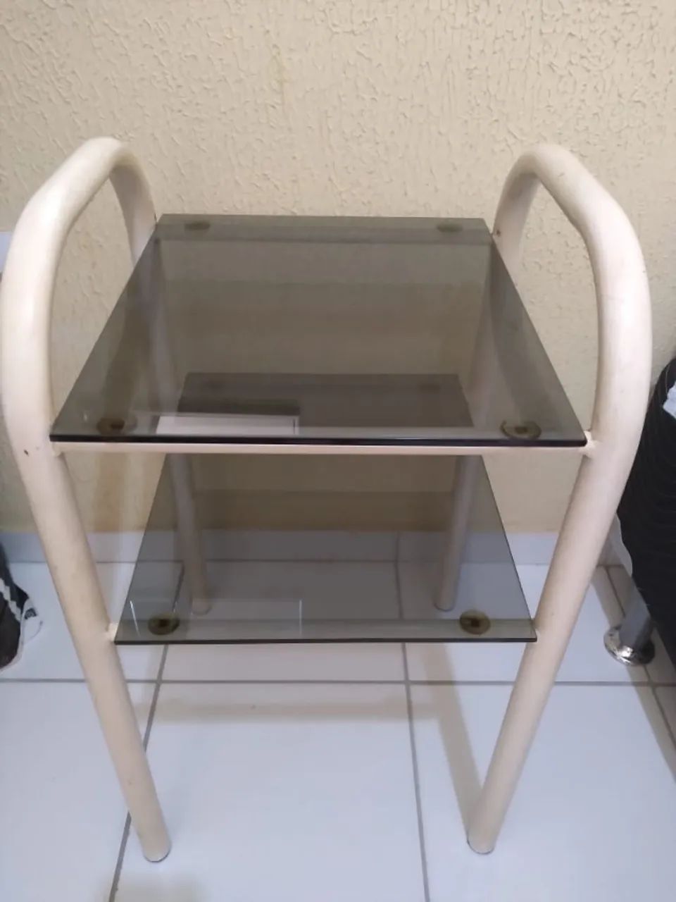 Nightstand with glass partition in excellent condition