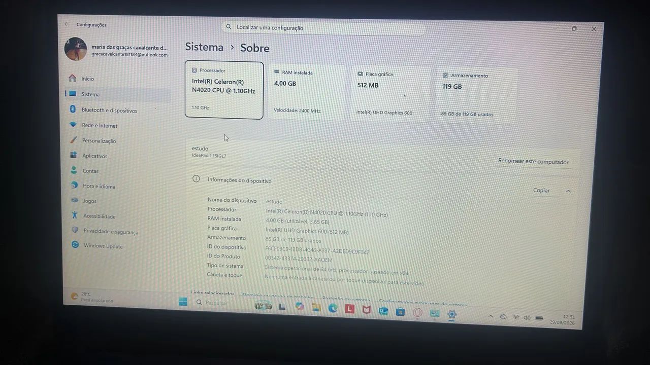 Notebook Lenovo  - Foto 2