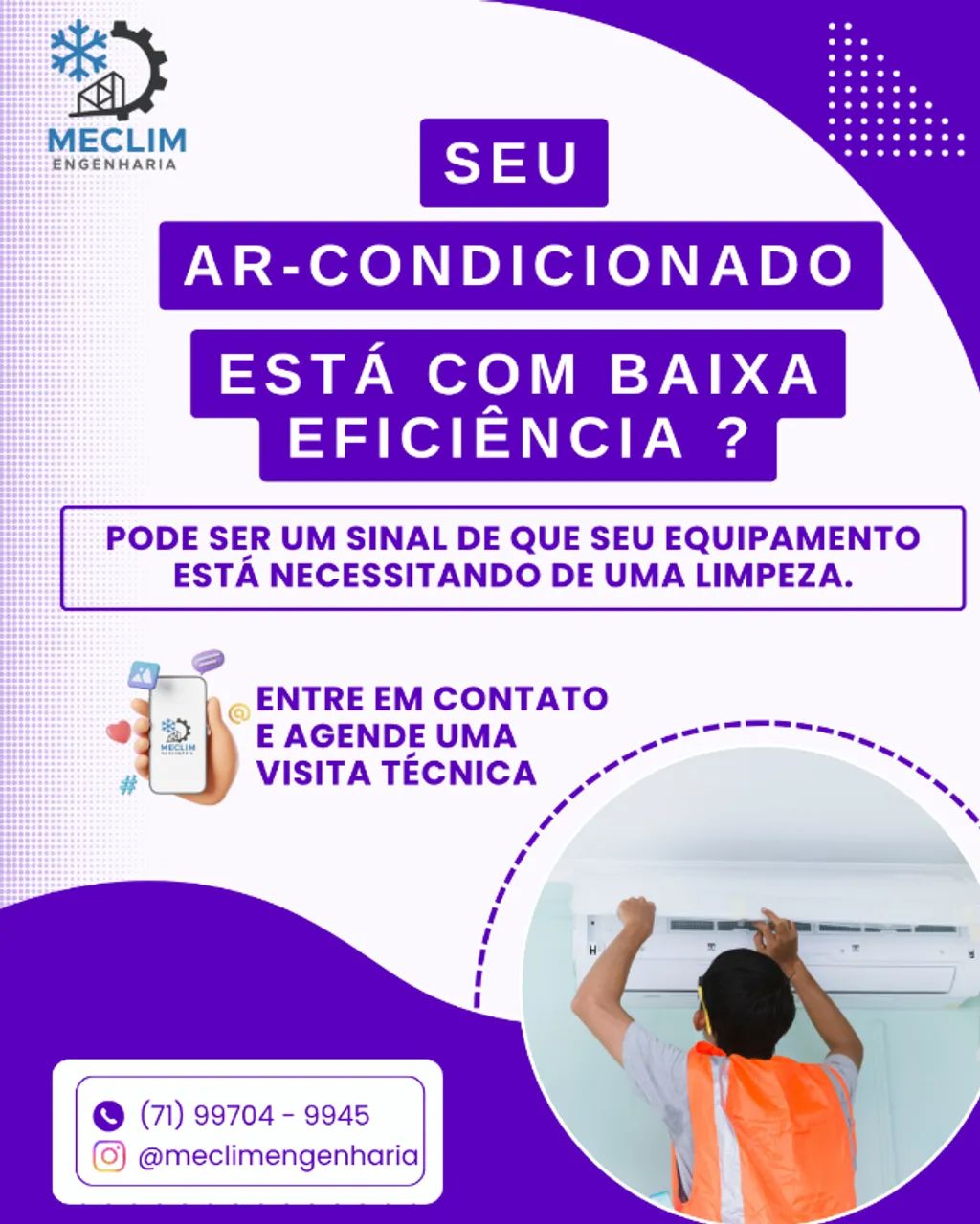 Limpeza e Higienização de Ar-Condicionado