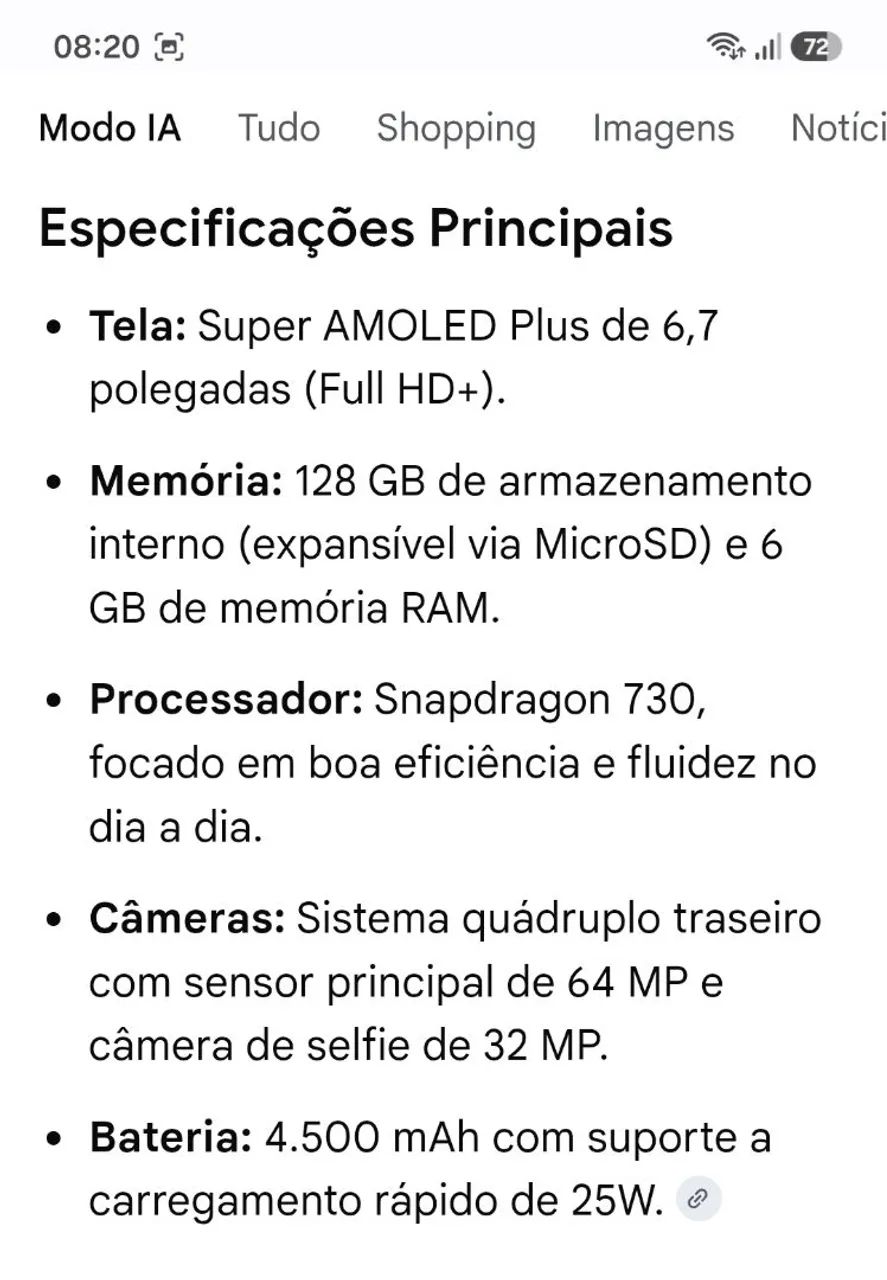 Samsung Galaxy A71 128 GB - Foto 2