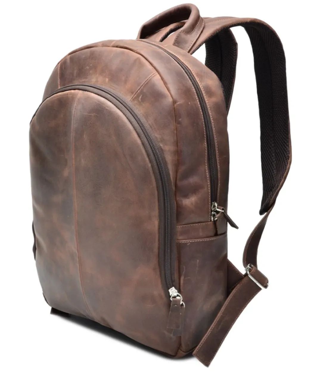 Mochila Masculina em Couro Legítimo - Foto 4