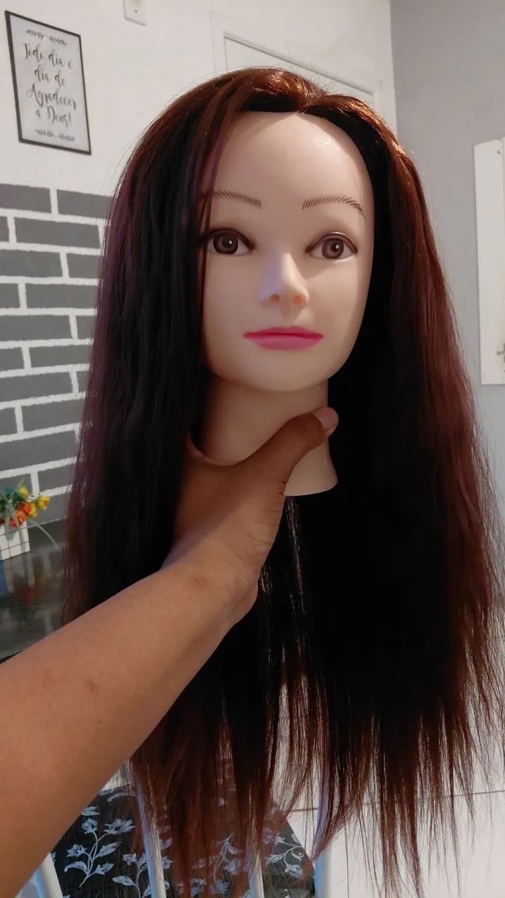 Cabeça de boneca para treino cabeleireiro  - Foto 2