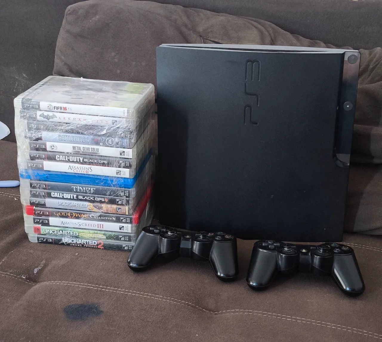Ps3 Slim com 13 jogos troco por - Foto 2