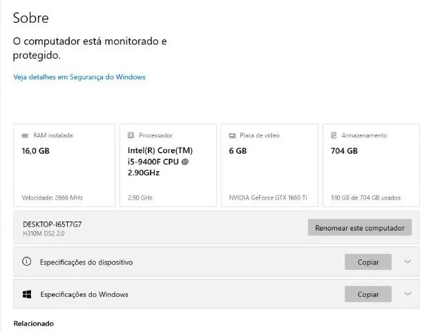 PC Gamer - I5 9400F + GTX 1660TI - Foto 3