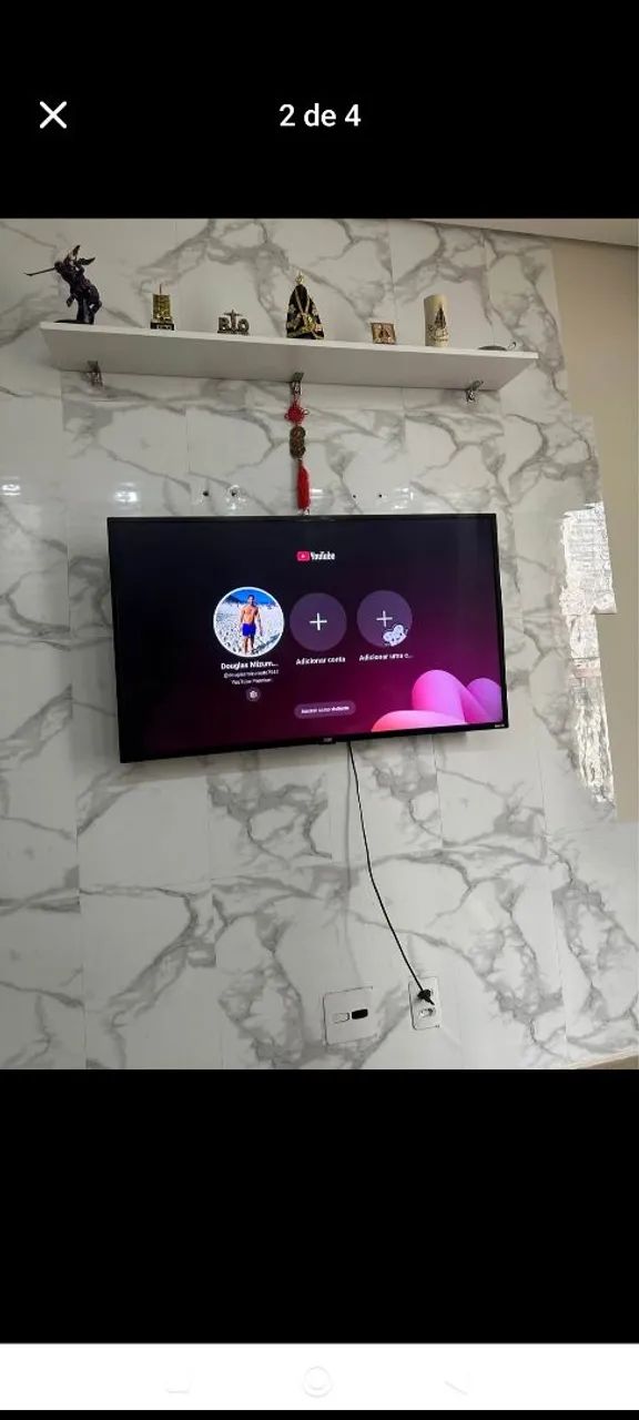 TV AOC 43 Polegadas Smart 4K Android Dolby Áudio Ruku Wi-fi  - Foto 4