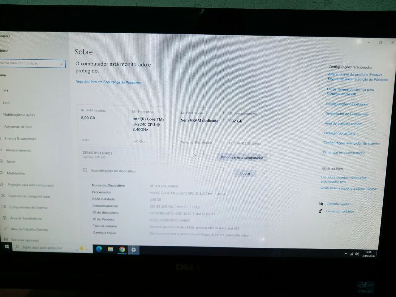 PC Dell AIO Optiplex 3011 (leia anúncio) - Foto 2