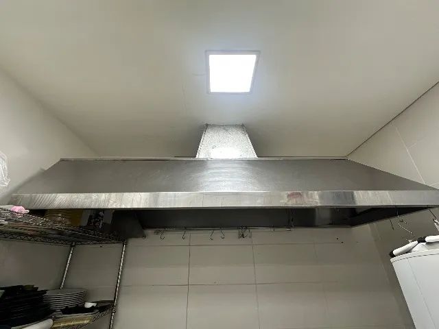 Exaustor completo com motor e coifa em inox