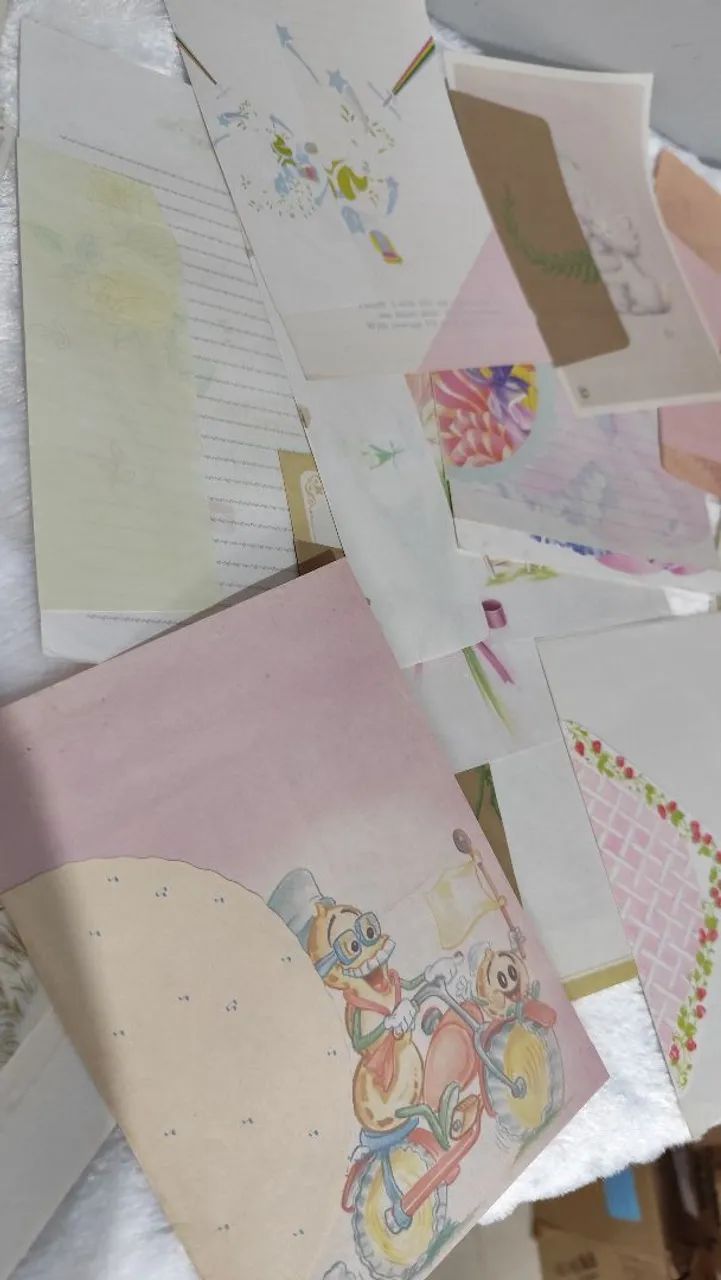 Lote de Papéis de Carta Antigos e Vintage - Alguns com Envelope - Foto 5