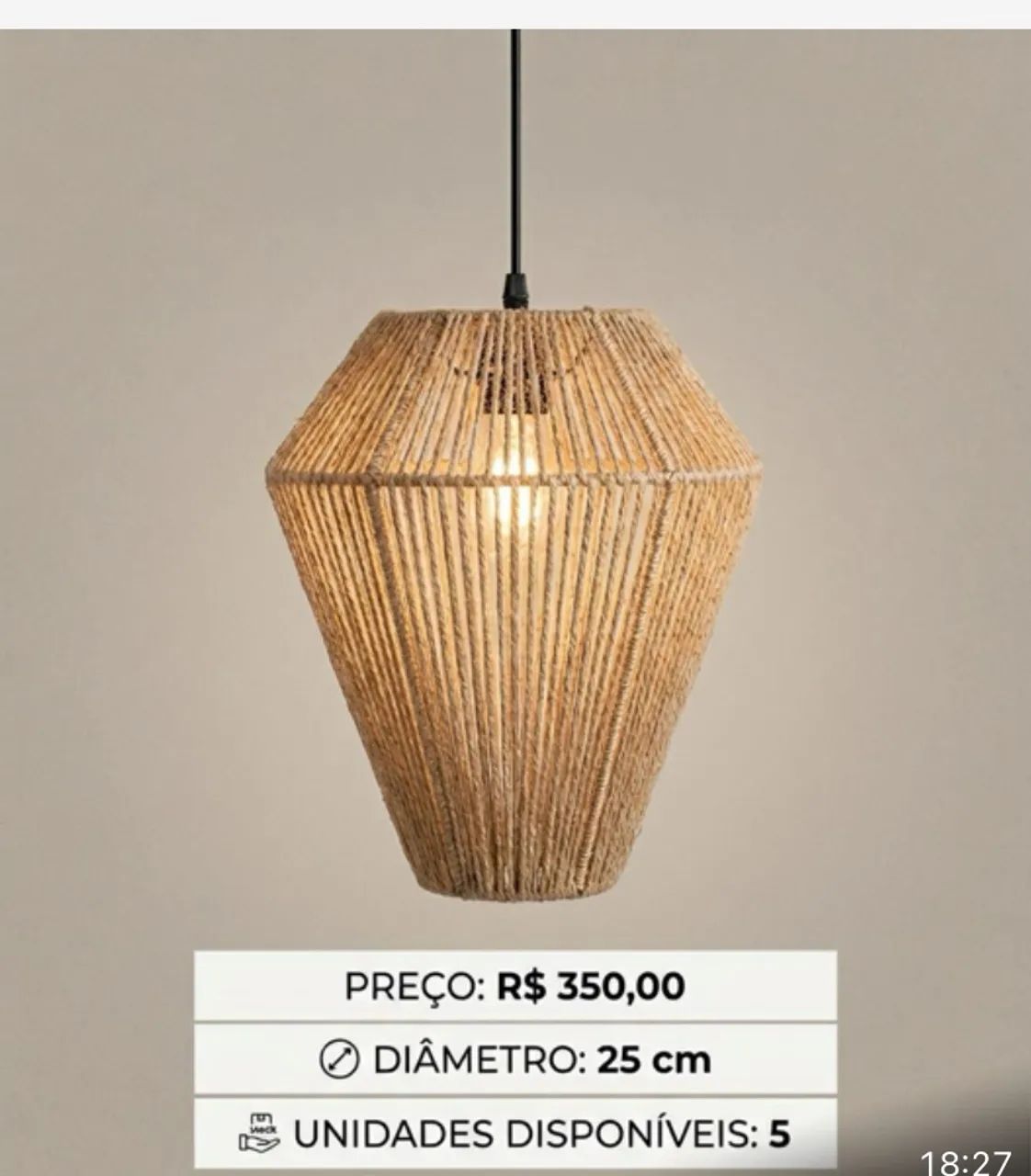 Luminária Decorativa 