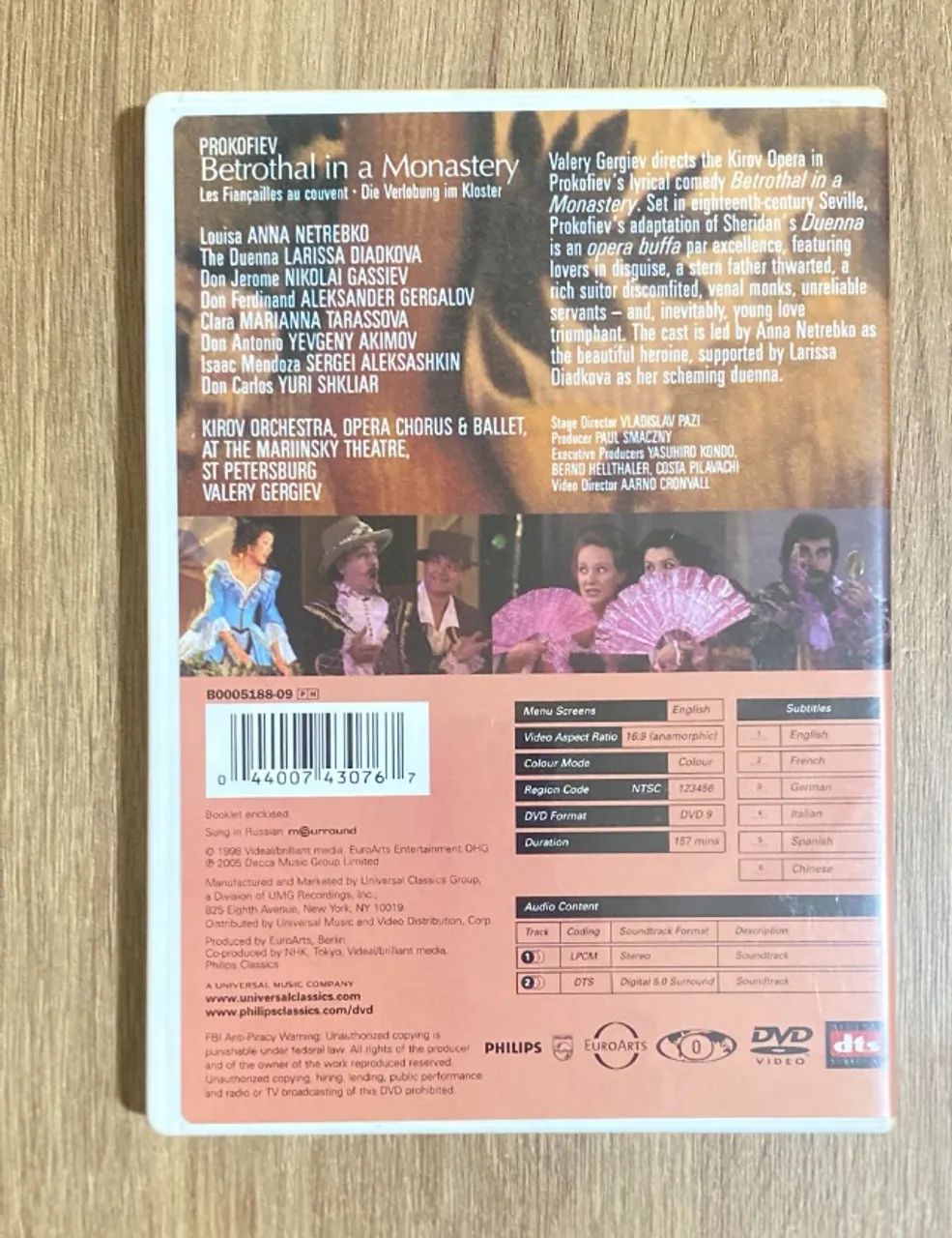 DVD da ópera "Betrothal in a Monastery" de Prokofiev (com o Kirov Opera & Ballet) - Foto 2