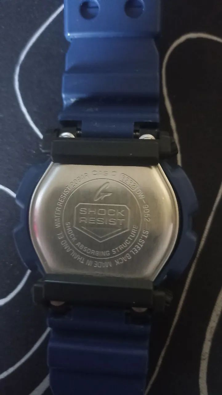 Relógio Casio gshock dw-9052 azul - Foto 2