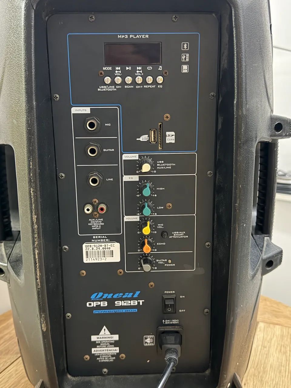 Caixa de som oneal opb 912T
