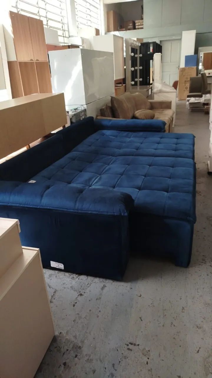 sofa retratil  3 lugares 260cm com detalhes  - Foto 2