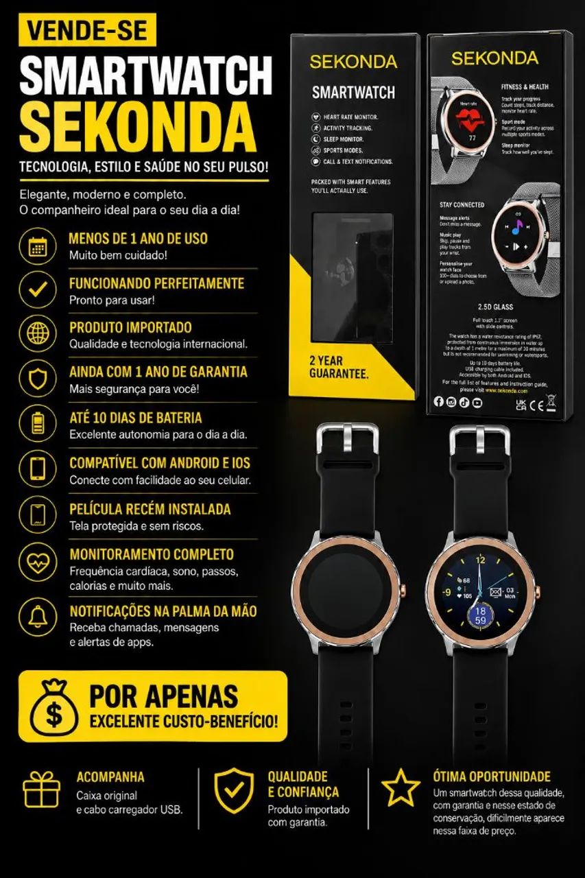 SmartWatch Sekonda - Relógio  - Foto 2