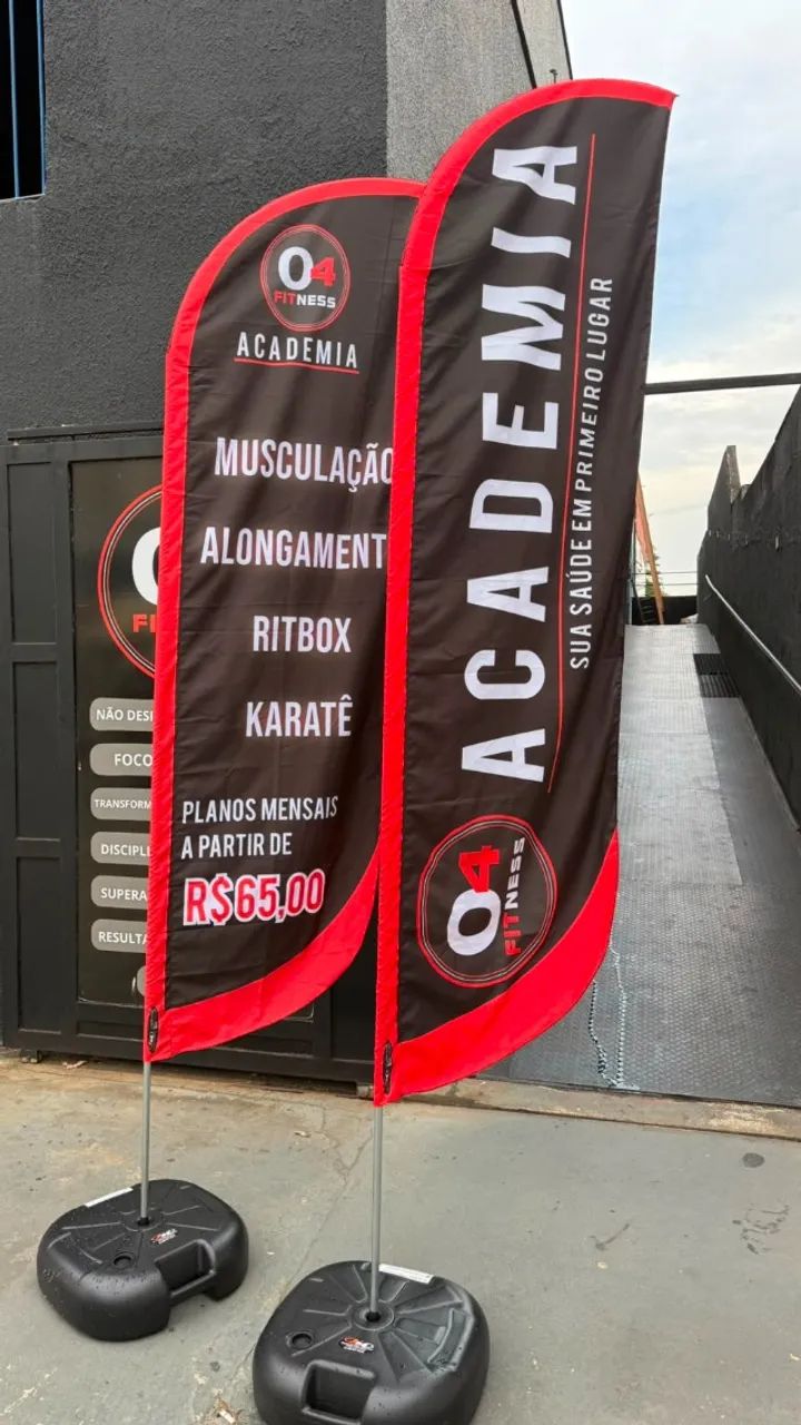 ? WIND BANNER COMPLETO 2,80 x 0,70 | ARTE GRÁTIS