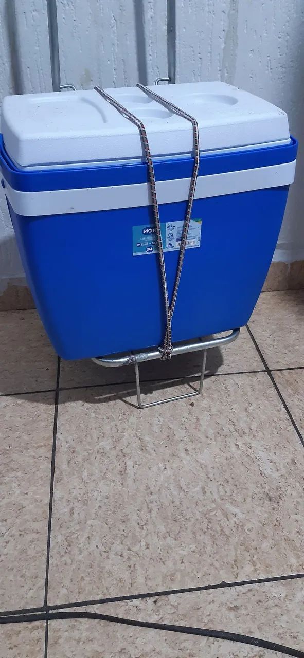 Caixa térmica 34L + carrinho de transporte  - Foto 2