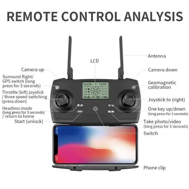 Drone Kfplan Kf102 Com Dual Câmera 4k 1 Bateria - Seminovo - Foto 4
