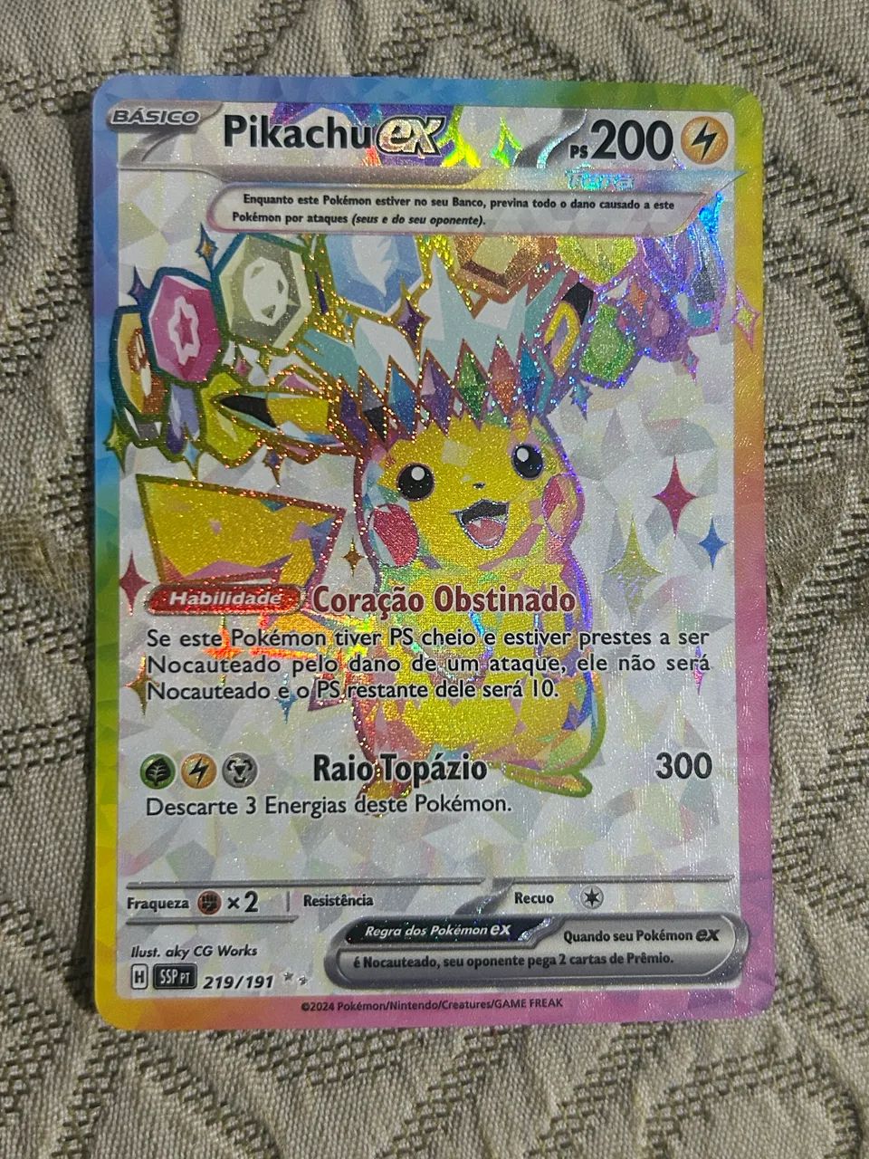 carta pokemon pikachu