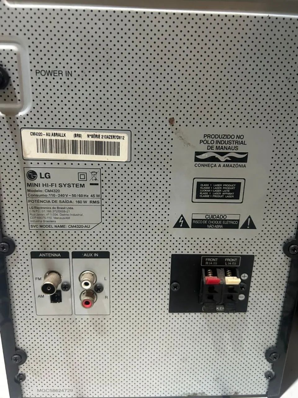Mini System Lg modelo CM4320 usado funcionando tudo ok. - Foto 5