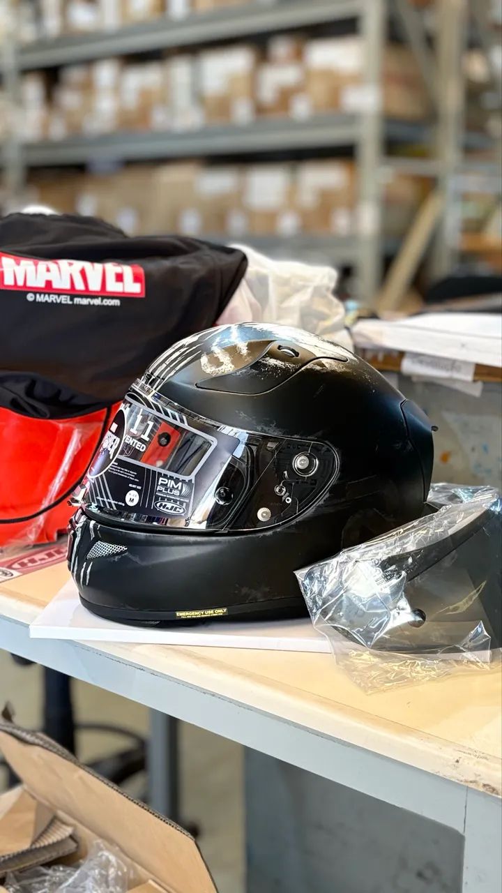 CAPACETE HJC RPHA 11 MARVEL PUNISHER - Esportes Sobre Rodas