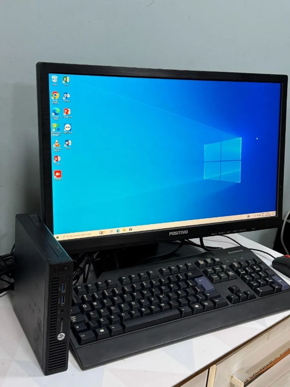 Computador Completo HP EliteDesk AMD A10 8GB RAM HD 1TB Wi-Fi + Monitor 20 Polegadas - Foto 5