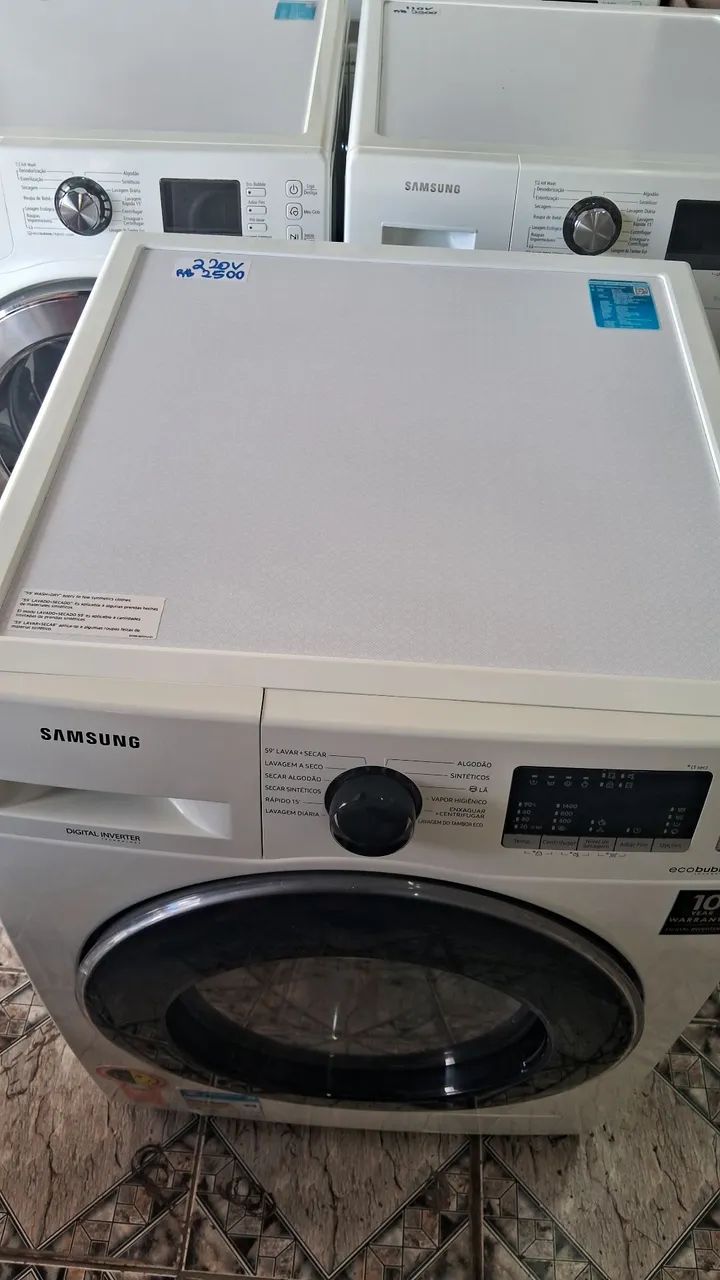 Vendo lava e seca samsung eco bubbe 10kg 220v  - Foto 5