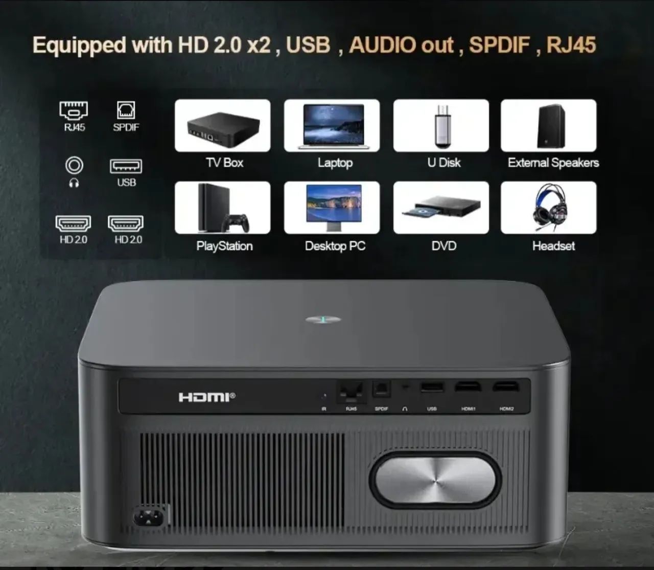 Projetor thundeal td98pro 