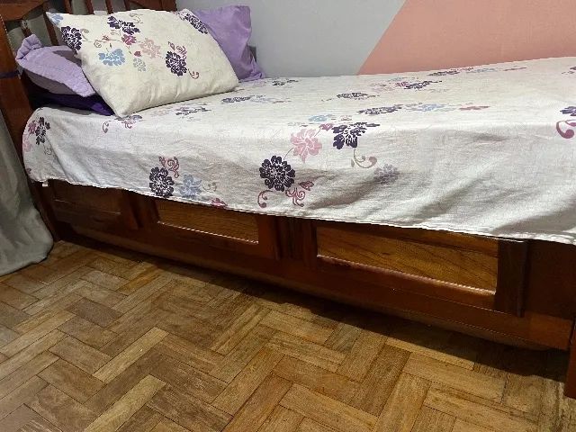 Cama de solteiro de madeira  - Foto 2