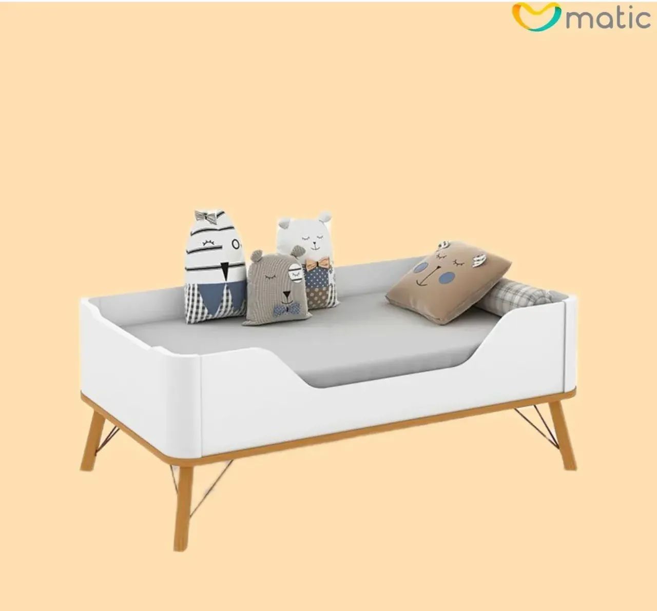 Berço albi matic, padrão americano, 3 em 1 - Foto 2