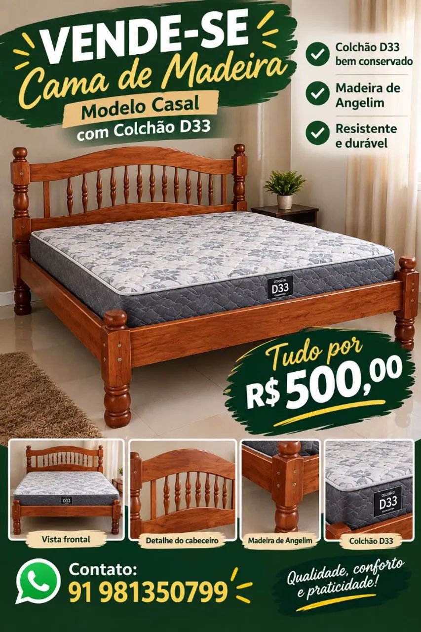 Cama e colchão 