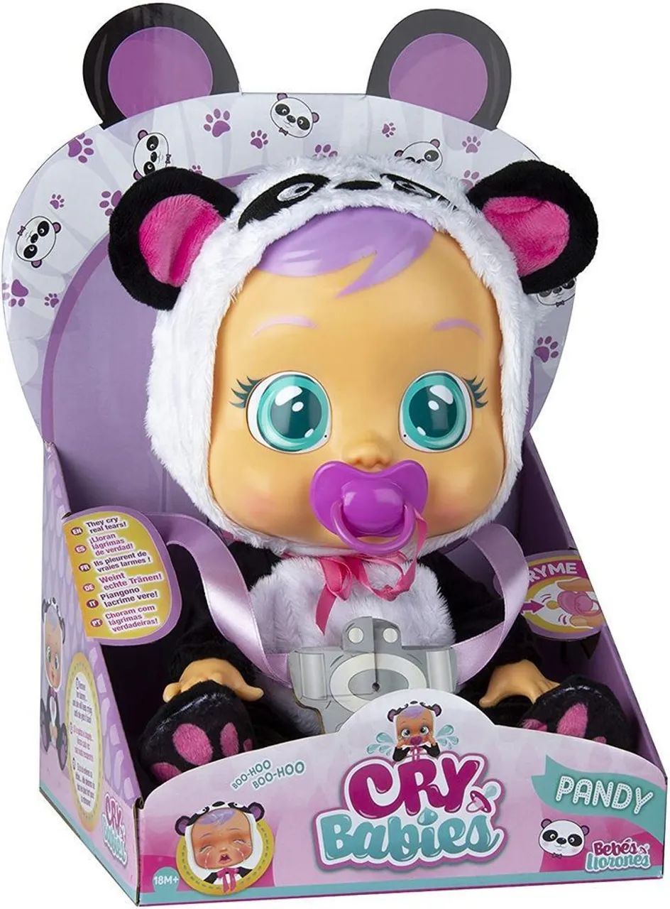 Boneca Cry Baby-panda