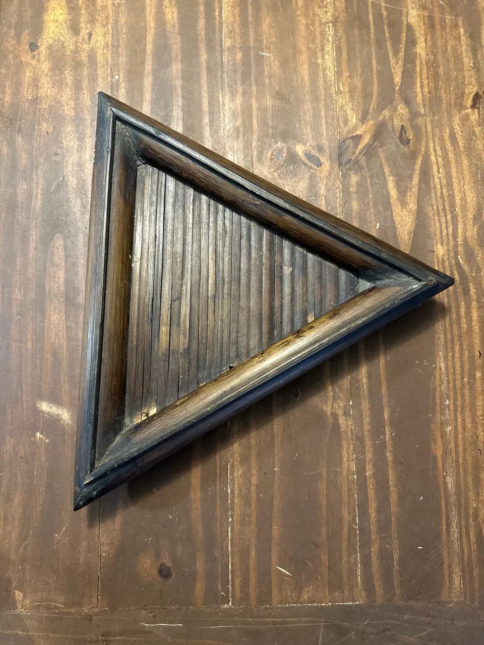 Bandeja triangular bambu 