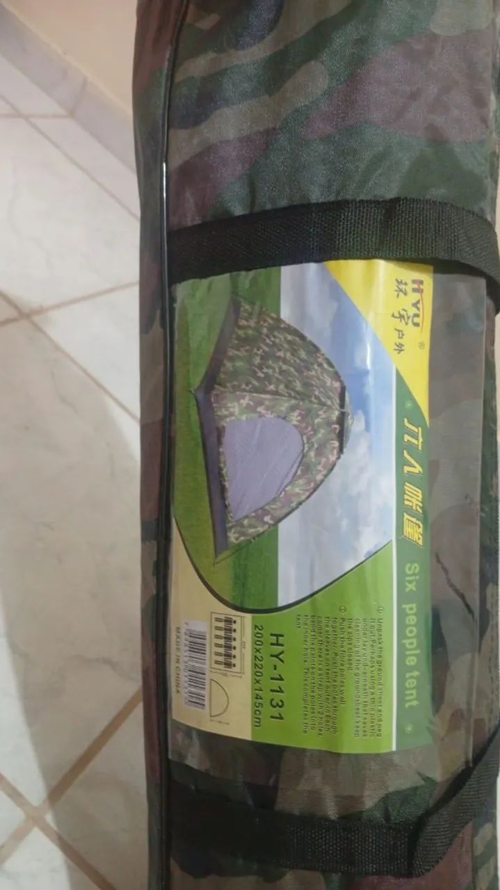 Barraca camuflada 6 pessoal 