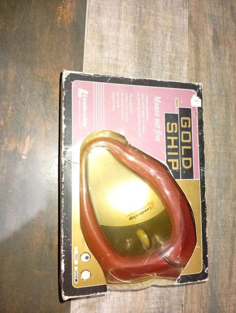 Mouse antigo Gold ship novo