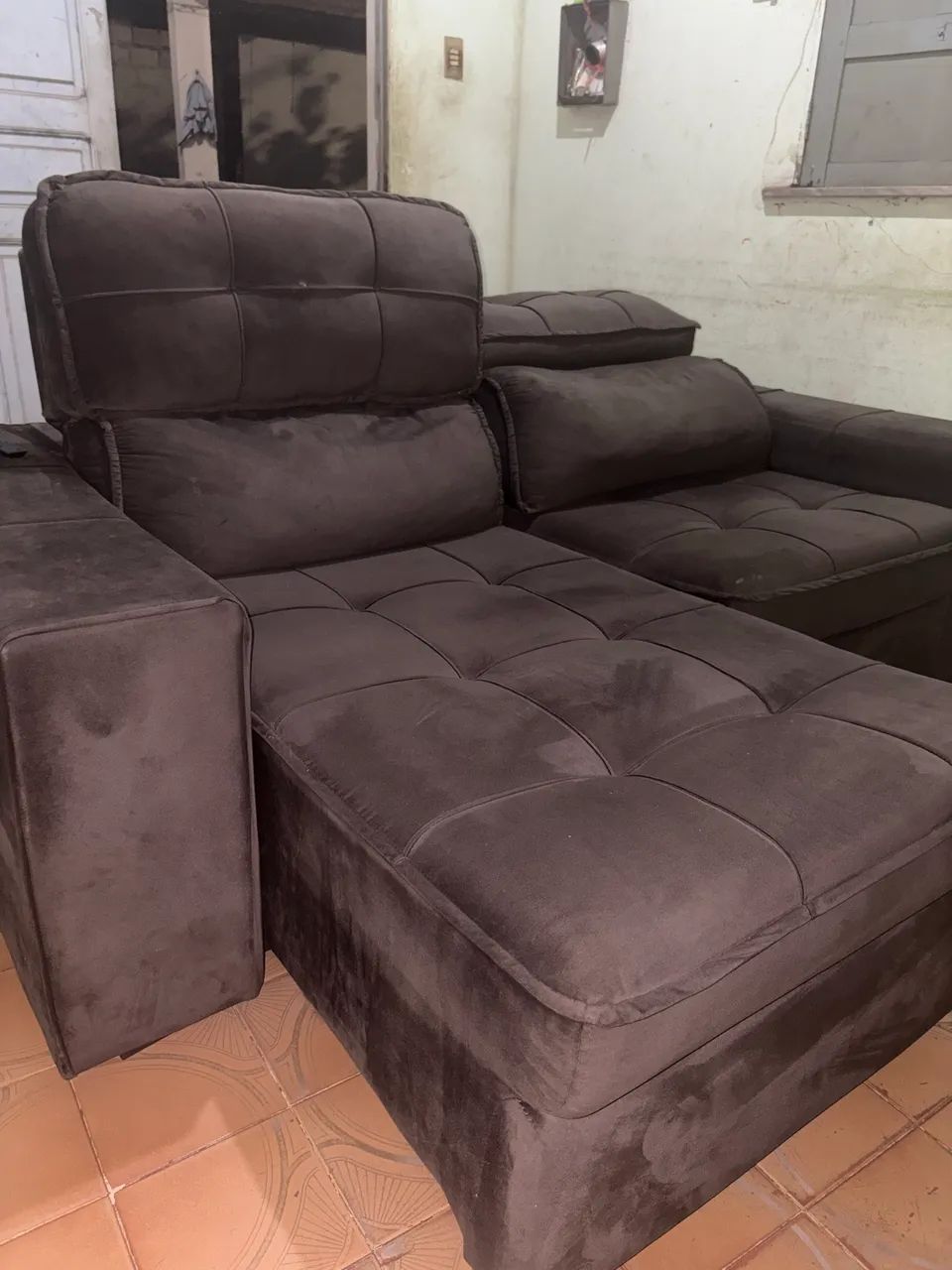 Sofá retrátil e reclinável 3 lugares à venda - Foto 4