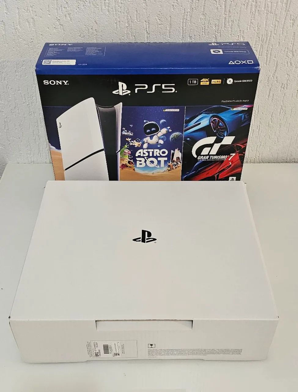 Playstation 5 Digital Edition Slim 1tb - Na Caixa + 2 Contro - Foto 4