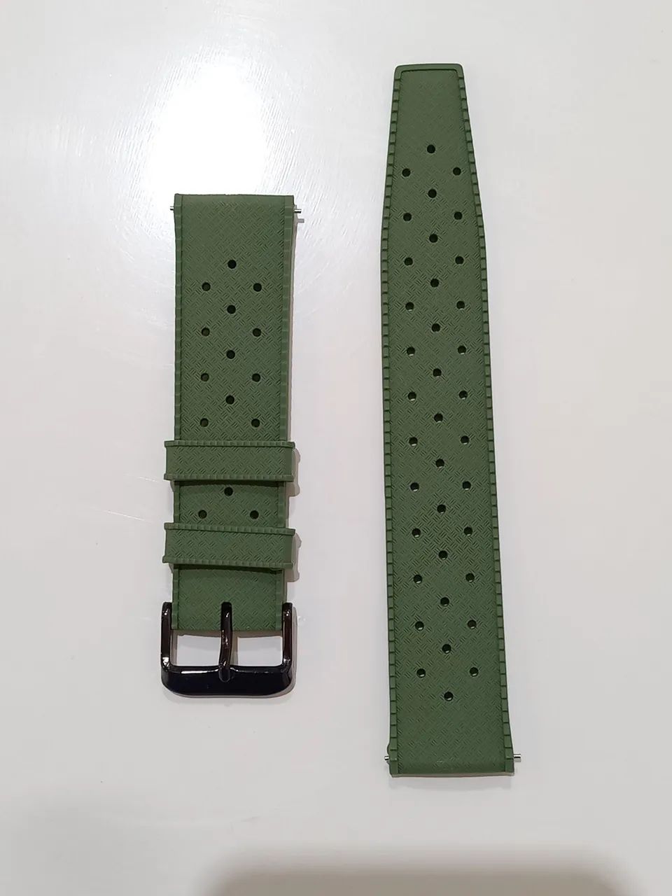Pulseira Relógio Tropic Silicone engate rápido, verde, 22mm.