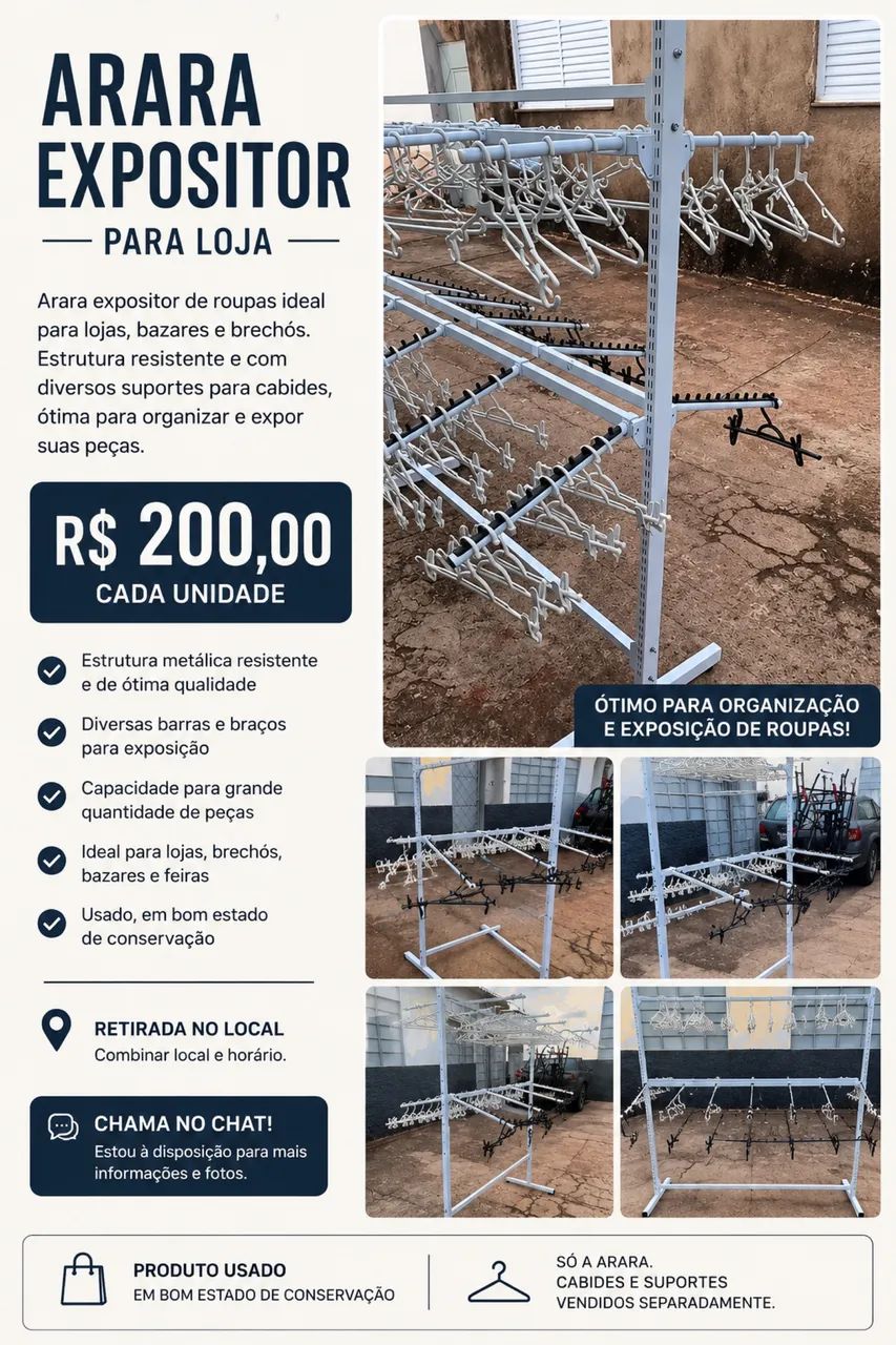 Arara Expositora para Loja ? R$ 200,00