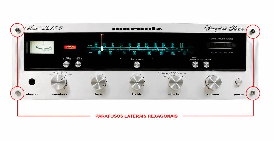 KIT PARAFUSOS FRONTAL MARANTZ ORIGINAL - Foto 2