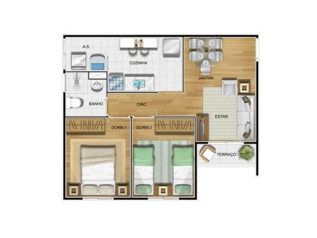 Apartamento à venda, 2 quartos, 1 vaga, Jardim Guanabara - Americana/SP - Foto 10